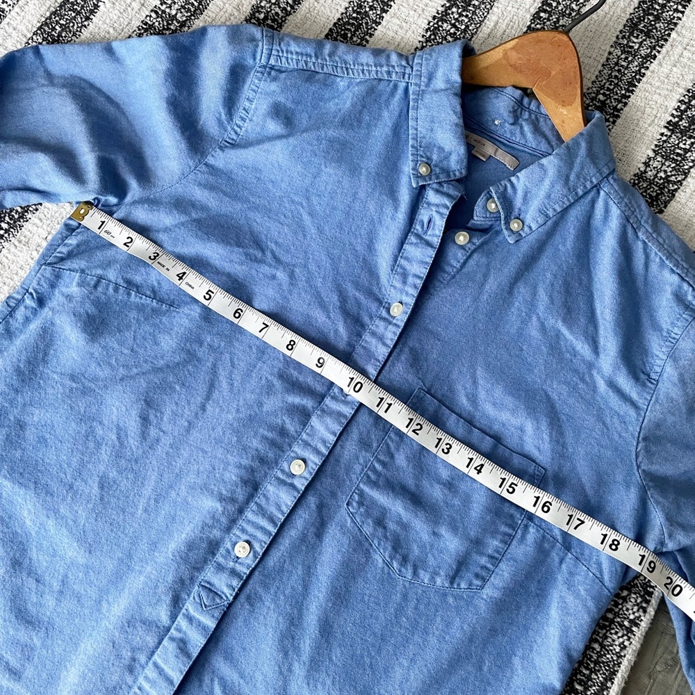 Gap Women’s Button Up Shirt - Blue - Medium - M - Light Blue - Chambray - GAP
